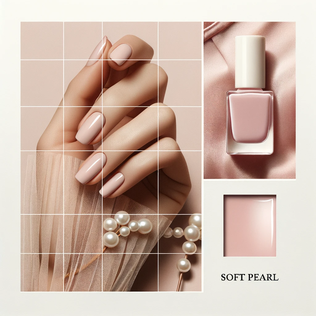 Nail Colors for Pink Dress - Soft Pearl